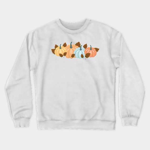 Fall Pumpkins Crewneck Sweatshirt by SWON Design